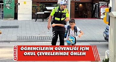 Trafik güvenliği için okul çevrelerinde önlem alınıyor