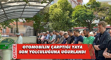 Trafik kazasında ölen şahıs toprağa defnedildi