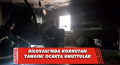 Yaşlı çiftin evinde yangın çıktı!