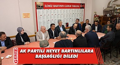 AK Partili heyetten, Bartınlılara ziyaret