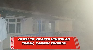 Alkollü şahsın ocakta unuttuğu yemek yangın çıkardı