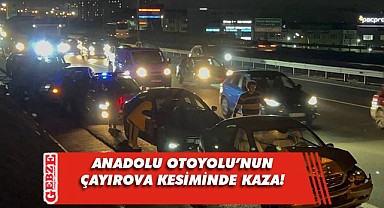 Anadolu Otoyolu'nda zincirleme kaza; 4 yaralı!