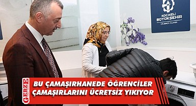 Büyükşehir'den öğrencilere çamaşırhane desteği