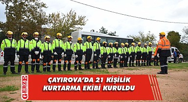 Çayırova Belediyesi arama kurtarma ekibi kuruldu