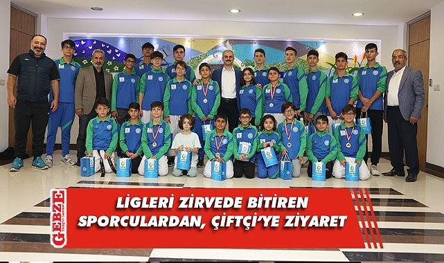 Çiftçi, ÇESK’in başarılı sporcularını ağırladı
