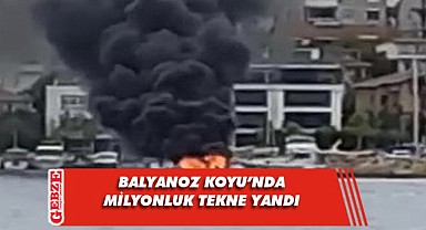 Darıca’da milyonluk tekne cayır cayır yandı!