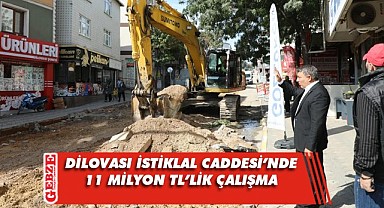 Dilovası İstiklal Caddesi’nde asfaltlama çalışması