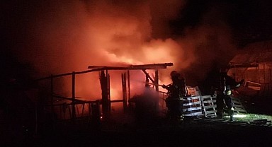 Elektrik sobası yangına sebep oldu!