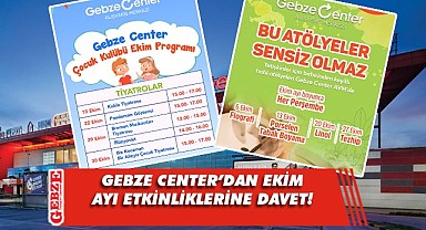 Gebze Center'da Ekim ayı etkinlerle dolu
