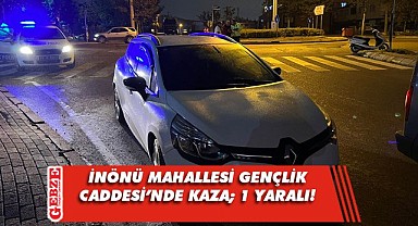 Gebze'de motosikletle otomobil çarpıştı; 1 yaralı