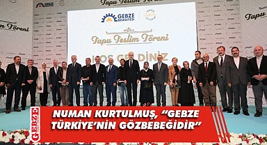 Gebze’de tapuları bu kez Numan Kurtulmuş verdi
