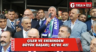 GTO'da seçim tamamlandı, Çiler ve ekibi 42'de 42 yaptı