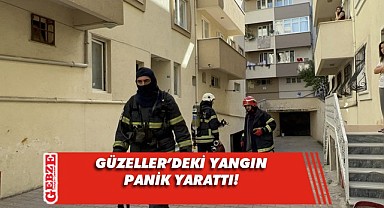 Güzeller’de 5 katlı binanın çatısı yandı