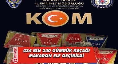 Kaçak makaron operasyonunda bir şahıs yakalandı