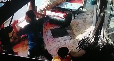 Koca şiddeti kameralara yansıdı! Defalarca vurdu