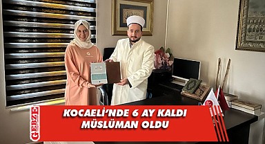 Kocaeli'ne gelen Kolombiyalı kız Müslüman oldu