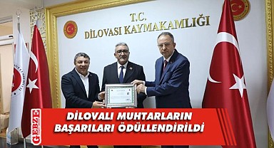 Kubilay ve Şayir'den muhtarlara teşekkür belgesi