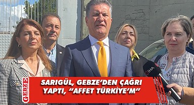 Mustafa Sarıgül, Gebze'den af çağrısında bulundu