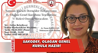 Samsun Kocaeli Dernekler Federasyonu'nda genel kurul heyecanı!