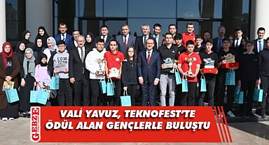 TEKNOFEST'te dereceye giren öğrencilere ödül