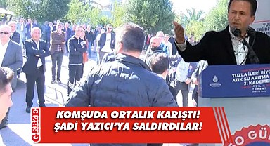 Tuzla'daki İSKİ tesis açılışında gerginlik!