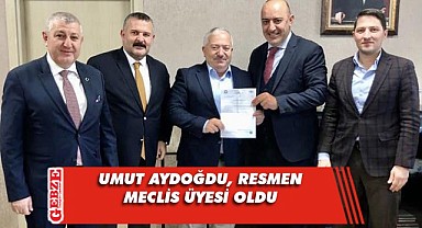 Umut Aydoğdu'ya davet yazısı teslim edildi