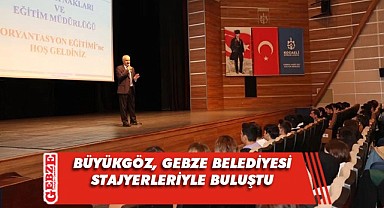 Zinnur Büyükgöz'den stajyer gençlere öğütler