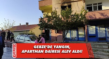 Apartman dairesi alev alev yandı!