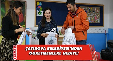 Belediyeden öğretmenlere hediye