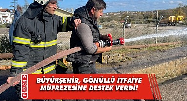 Büyükşehir'in gönüllü itfaiyecileri hazır kıta!