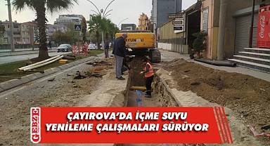 Çayırova Yavuz Selim Caddesinde içmesuyu şebekesi yenileniyor