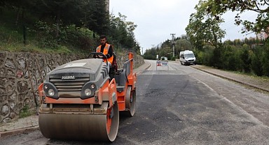 Deforme olan yollara 137 ton beton asfalt kullanıldı!