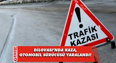 Dilovası'nda üst geçit ayaklarına çarpan otomobilin sürücüsü yaralandı!