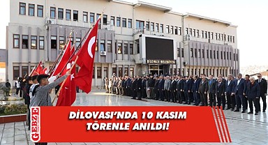 Atatürk, ölümünün 84. yılında Dilovası'nda törenlerle anıldı.