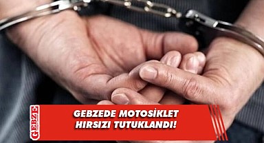 Gebze'de motosiklet çaldığı iddia edilen şüpheli tutuklandı!