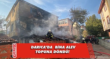 Gecekonduda çıkan yangın bitişiğindeki binayı da yaktı!