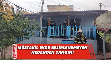 Gölcük'te müstakil evde çıkan yangın hasara yol açtı