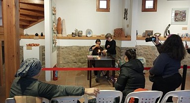 Gölcüklüler cam boncuk yapımını öğrendi