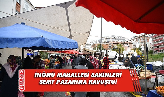 İnönü semt pazarı hizmete açıldı!