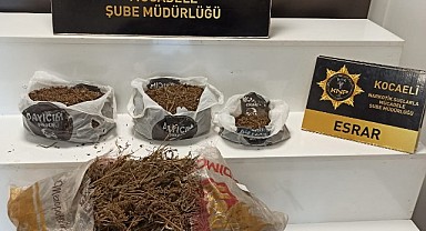İzmit'te 3 kilo 500 gram esrar ele geçirildi!