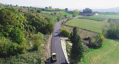 Karamürsel’de 4 köyü birbirine bağlayan yol asfaltlandı