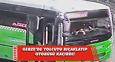 Kız arkadaşına bakan genci bıçaklayıp, otobüsü kaçırdı!