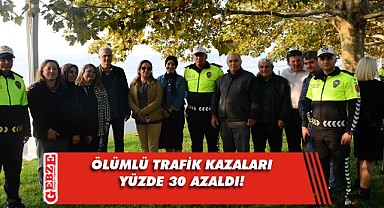  Kocaeli'de ölümlü trafik kazaları yüzde 30 azaldı