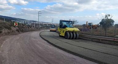 Körfez İlimtepe yolu asfaltlanıyor