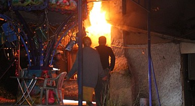 Korku evinde korkutan yangın!