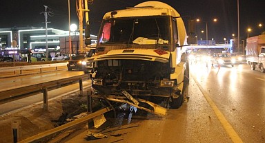 LPG yüklü tanker kaza yaptı, patlamaması faciayı önledi!