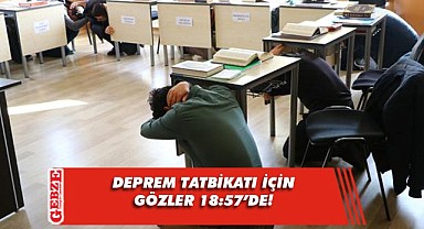 Tatbikat, Düzce depreminin de saati olan 18.57'de gerçekleştirilecek!
