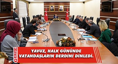 Vali Yavuz, vatandaşlarla buluşmaya devam ediyor.