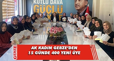 AK Kadın Gebze'den 400 yeni üye
