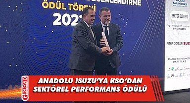 Anadolu Isuzu'ya bir ödül de KSO'dan geldi